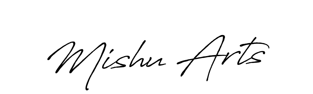 Also we have Mishu Arts name is the best signature style. Create professional handwritten signature collection using Antro_Vectra_Bolder autograph style. Mishu Arts signature style 7 images and pictures png