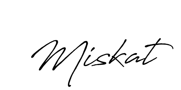 Create a beautiful signature design for name Miskat. With this signature (Antro_Vectra_Bolder) fonts, you can make a handwritten signature for free. Miskat signature style 7 images and pictures png