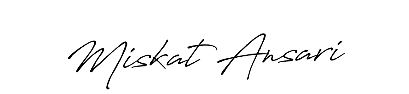 You should practise on your own different ways (Antro_Vectra_Bolder) to write your name (Miskat Ansari) in signature. don't let someone else do it for you. Miskat Ansari signature style 7 images and pictures png