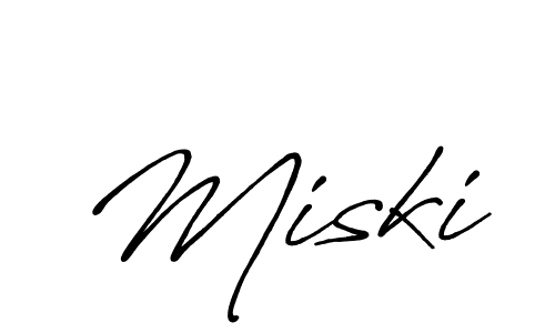 Also we have Miski name is the best signature style. Create professional handwritten signature collection using Antro_Vectra_Bolder autograph style. Miski signature style 7 images and pictures png