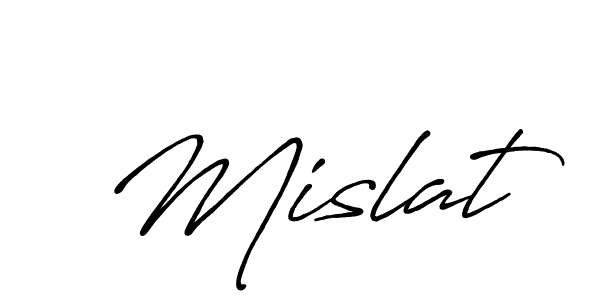 Create a beautiful signature design for name Mislat. With this signature (Antro_Vectra_Bolder) fonts, you can make a handwritten signature for free. Mislat signature style 7 images and pictures png