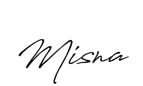 Misna stylish signature style. Best Handwritten Sign (Antro_Vectra_Bolder) for my name. Handwritten Signature Collection Ideas for my name Misna. Misna signature style 7 images and pictures png