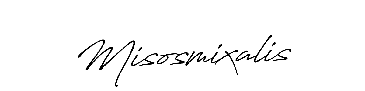 Design your own signature with our free online signature maker. With this signature software, you can create a handwritten (Antro_Vectra_Bolder) signature for name Misosmixalis. Misosmixalis signature style 7 images and pictures png