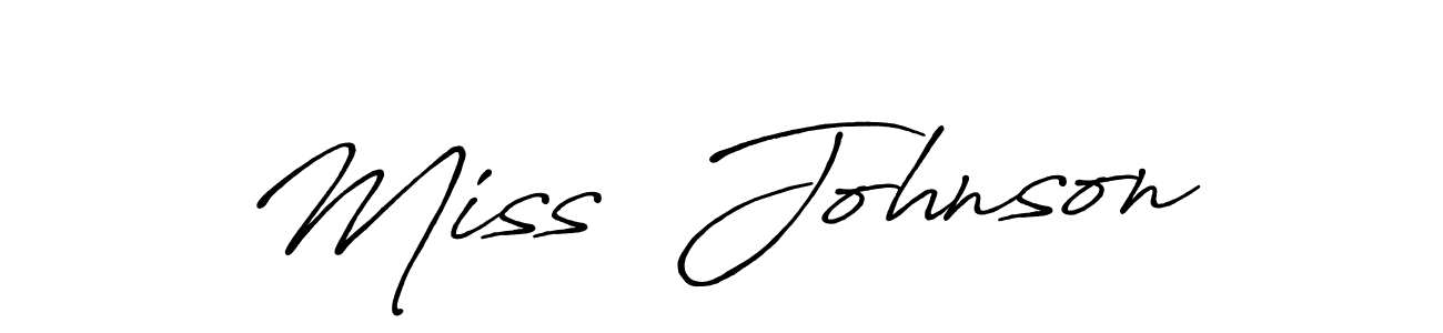 Once you've used our free online signature maker to create your best signature Antro_Vectra_Bolder style, it's time to enjoy all of the benefits that Miss  Johnson name signing documents. Miss  Johnson signature style 7 images and pictures png