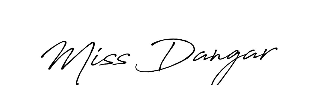 if you are searching for the best signature style for your name Miss Dangar. so please give up your signature search. here we have designed multiple signature styles  using Antro_Vectra_Bolder. Miss Dangar signature style 7 images and pictures png