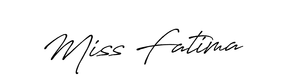Miss Fatima stylish signature style. Best Handwritten Sign (Antro_Vectra_Bolder) for my name. Handwritten Signature Collection Ideas for my name Miss Fatima. Miss Fatima signature style 7 images and pictures png