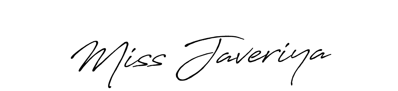 It looks lik you need a new signature style for name Miss Javeriya. Design unique handwritten (Antro_Vectra_Bolder) signature with our free signature maker in just a few clicks. Miss Javeriya signature style 7 images and pictures png