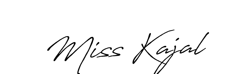 How to make Miss Kajal signature? Antro_Vectra_Bolder is a professional autograph style. Create handwritten signature for Miss Kajal name. Miss Kajal signature style 7 images and pictures png