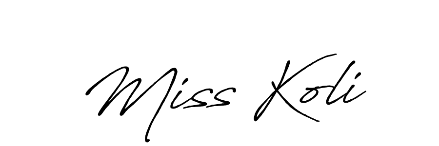 How to Draw Miss Koli signature style? Antro_Vectra_Bolder is a latest design signature styles for name Miss Koli. Miss Koli signature style 7 images and pictures png