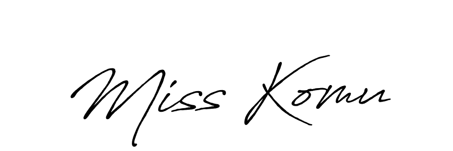 Make a short Miss Komu signature style. Manage your documents anywhere anytime using Antro_Vectra_Bolder. Create and add eSignatures, submit forms, share and send files easily. Miss Komu signature style 7 images and pictures png