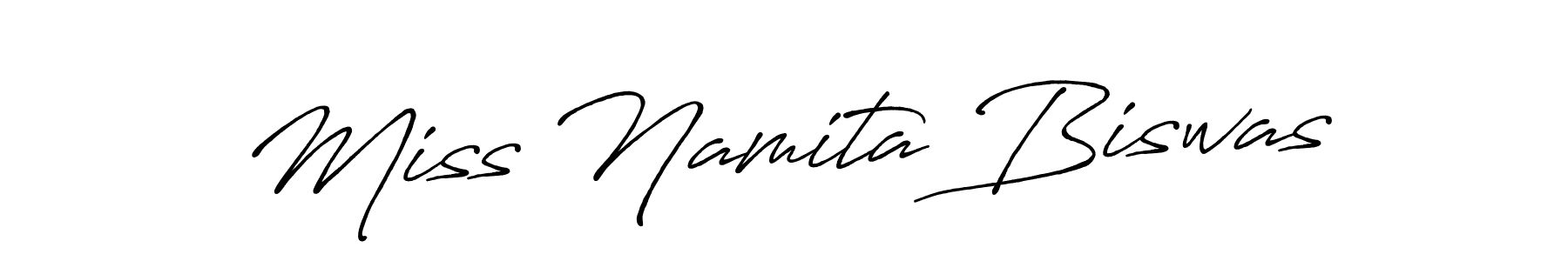 Also we have Miss Namita Biswas name is the best signature style. Create professional handwritten signature collection using Antro_Vectra_Bolder autograph style. Miss Namita Biswas signature style 7 images and pictures png