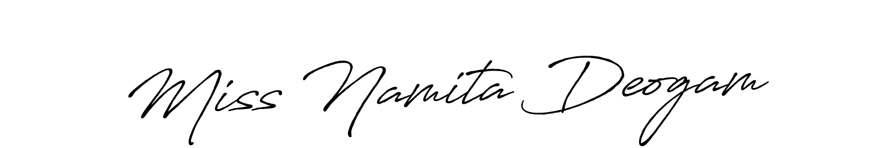 Also we have Miss Namita Deogam name is the best signature style. Create professional handwritten signature collection using Antro_Vectra_Bolder autograph style. Miss Namita Deogam signature style 7 images and pictures png