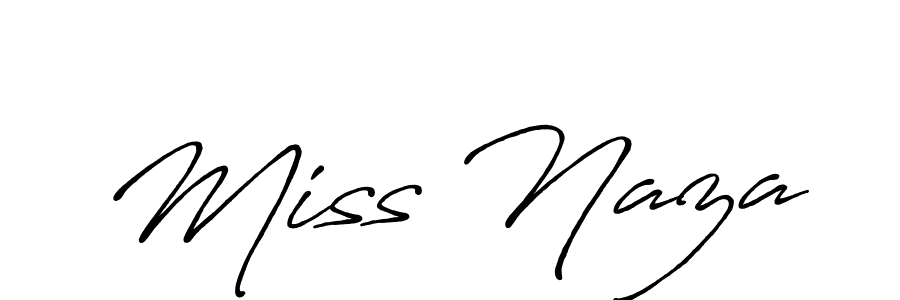 Use a signature maker to create a handwritten signature online. With this signature software, you can design (Antro_Vectra_Bolder) your own signature for name Miss Naza. Miss Naza signature style 7 images and pictures png