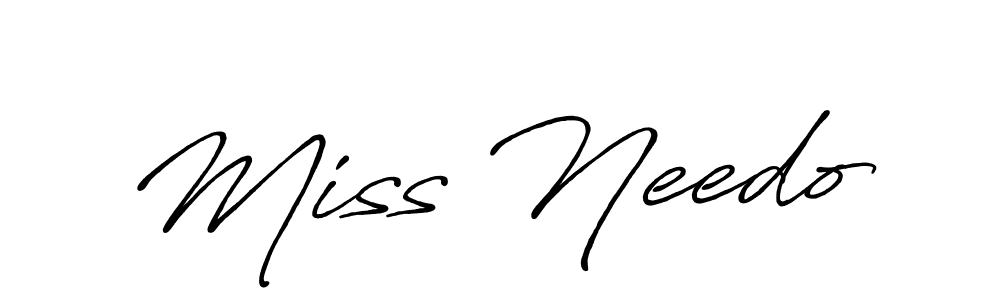 It looks lik you need a new signature style for name Miss Needo. Design unique handwritten (Antro_Vectra_Bolder) signature with our free signature maker in just a few clicks. Miss Needo signature style 7 images and pictures png