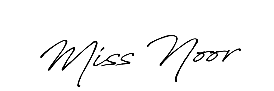 It looks lik you need a new signature style for name Miss Noor. Design unique handwritten (Antro_Vectra_Bolder) signature with our free signature maker in just a few clicks. Miss Noor signature style 7 images and pictures png