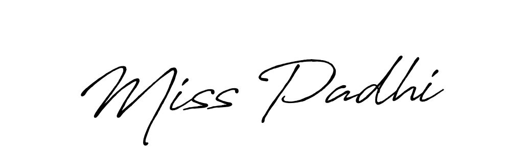 Design your own signature with our free online signature maker. With this signature software, you can create a handwritten (Antro_Vectra_Bolder) signature for name Miss Padhi. Miss Padhi signature style 7 images and pictures png