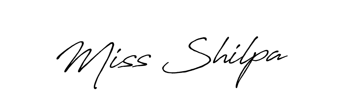 Once you've used our free online signature maker to create your best signature Antro_Vectra_Bolder style, it's time to enjoy all of the benefits that Miss Shilpa name signing documents. Miss Shilpa signature style 7 images and pictures png