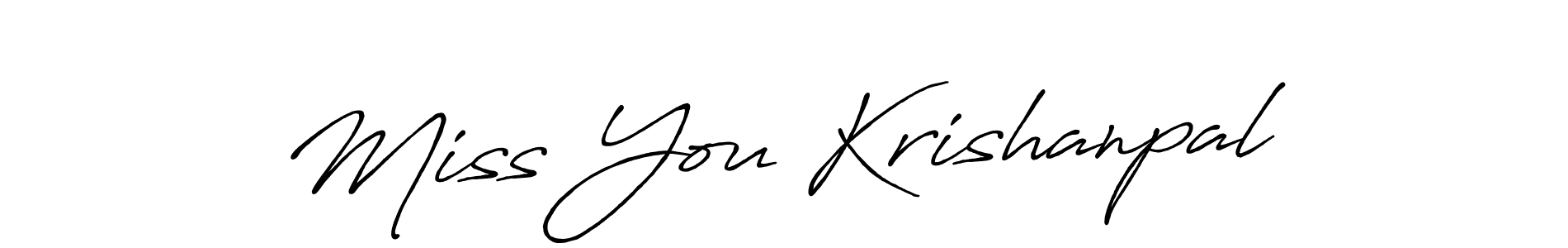 Design your own signature with our free online signature maker. With this signature software, you can create a handwritten (Antro_Vectra_Bolder) signature for name Miss You Krishanpal. Miss You Krishanpal signature style 7 images and pictures png