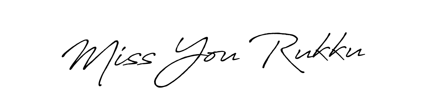 Design your own signature with our free online signature maker. With this signature software, you can create a handwritten (Antro_Vectra_Bolder) signature for name Miss You Rukku. Miss You Rukku signature style 7 images and pictures png