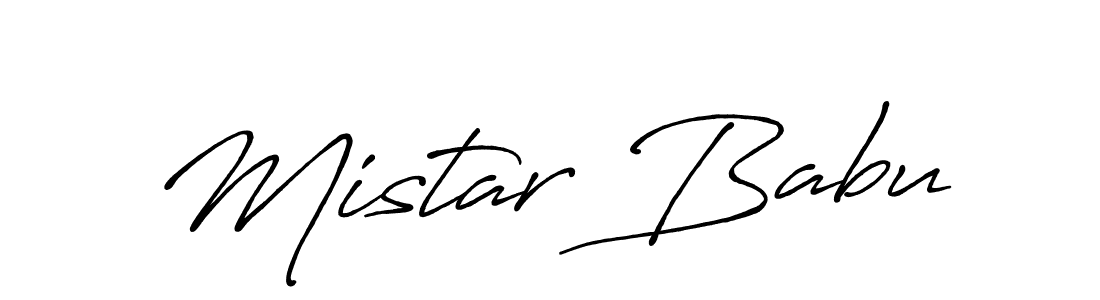 Make a beautiful signature design for name Mistar Babu. Use this online signature maker to create a handwritten signature for free. Mistar Babu signature style 7 images and pictures png