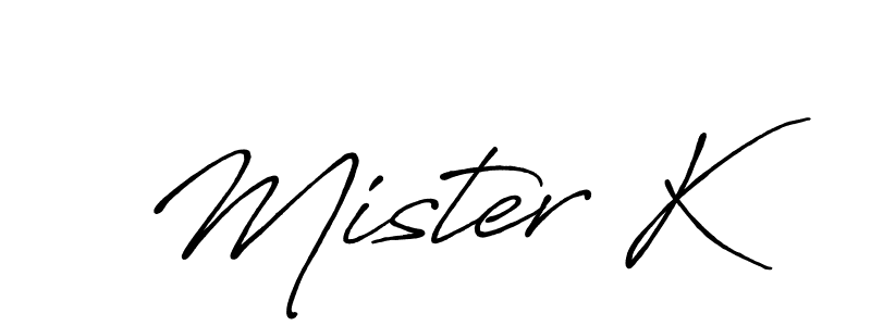 Once you've used our free online signature maker to create your best signature Antro_Vectra_Bolder style, it's time to enjoy all of the benefits that Mister K name signing documents. Mister K signature style 7 images and pictures png