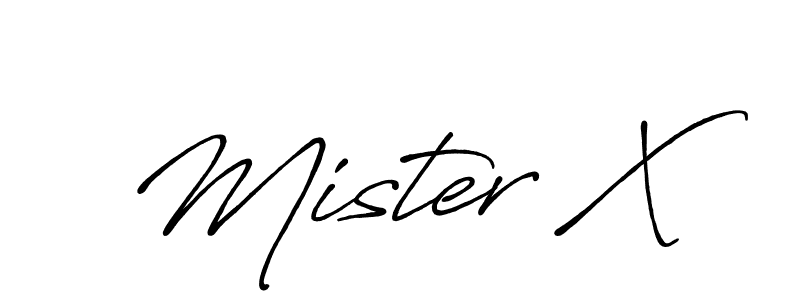 Mister X stylish signature style. Best Handwritten Sign (Antro_Vectra_Bolder) for my name. Handwritten Signature Collection Ideas for my name Mister X. Mister X signature style 7 images and pictures png