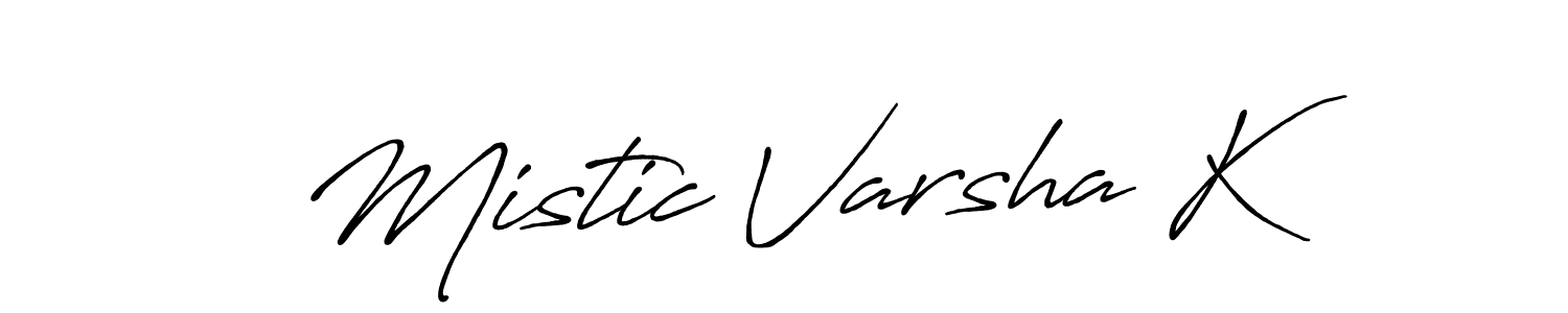 You can use this online signature creator to create a handwritten signature for the name Mistic Varsha K. This is the best online autograph maker. Mistic Varsha K signature style 7 images and pictures png