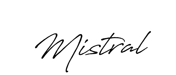 Make a beautiful signature design for name Mistral. With this signature (Antro_Vectra_Bolder) style, you can create a handwritten signature for free. Mistral signature style 7 images and pictures png