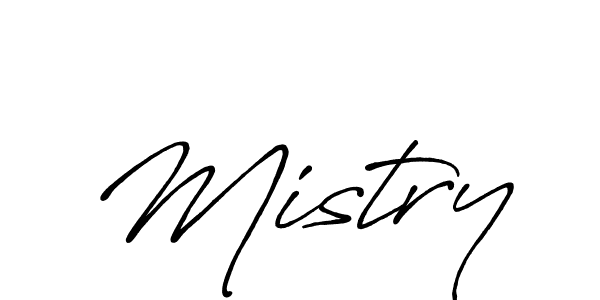 Design your own signature with our free online signature maker. With this signature software, you can create a handwritten (Antro_Vectra_Bolder) signature for name Mistry. Mistry signature style 7 images and pictures png