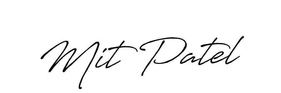 Also we have Mit Patel name is the best signature style. Create professional handwritten signature collection using Antro_Vectra_Bolder autograph style. Mit Patel signature style 7 images and pictures png