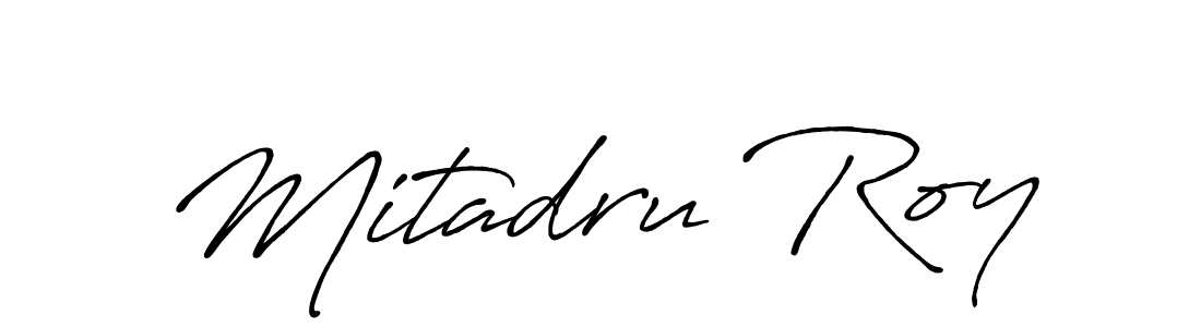 It looks lik you need a new signature style for name Mitadru Roy. Design unique handwritten (Antro_Vectra_Bolder) signature with our free signature maker in just a few clicks. Mitadru Roy signature style 7 images and pictures png