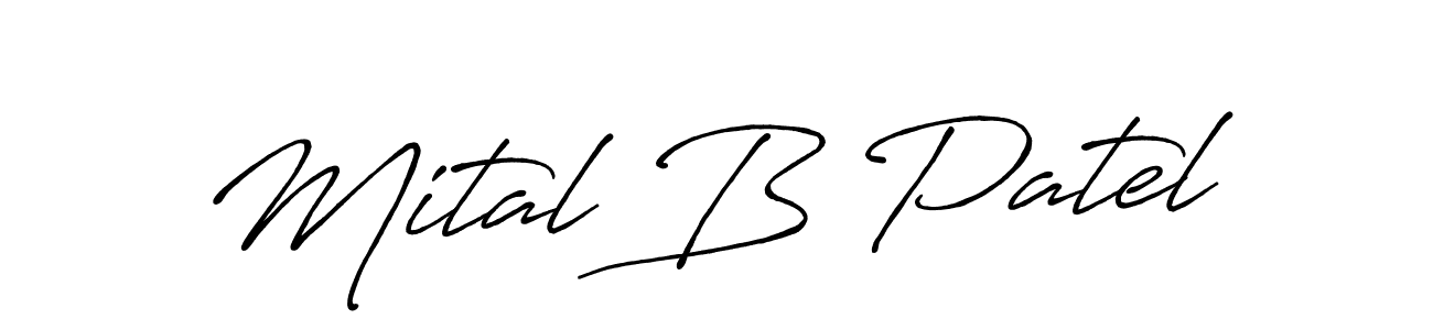 Also You can easily find your signature by using the search form. We will create Mital B Patel name handwritten signature images for you free of cost using Antro_Vectra_Bolder sign style. Mital B Patel signature style 7 images and pictures png