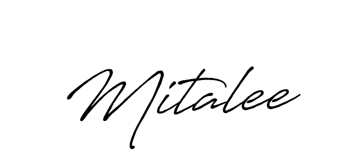 How to make Mitalee signature? Antro_Vectra_Bolder is a professional autograph style. Create handwritten signature for Mitalee name. Mitalee signature style 7 images and pictures png