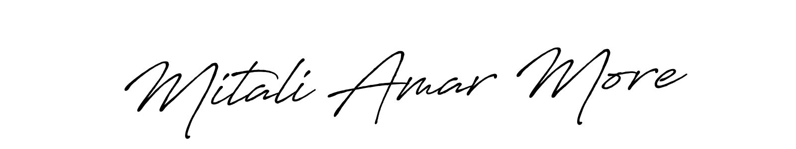 It looks lik you need a new signature style for name Mitali Amar More. Design unique handwritten (Antro_Vectra_Bolder) signature with our free signature maker in just a few clicks. Mitali Amar More signature style 7 images and pictures png