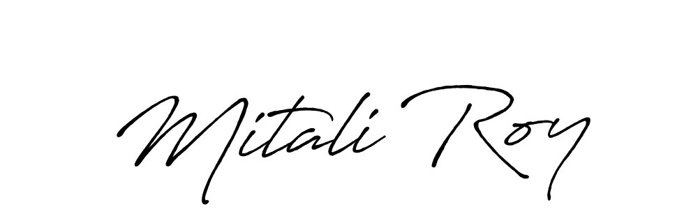 Mitali Roy stylish signature style. Best Handwritten Sign (Antro_Vectra_Bolder) for my name. Handwritten Signature Collection Ideas for my name Mitali Roy. Mitali Roy signature style 7 images and pictures png