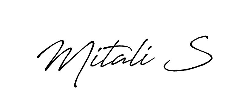 You can use this online signature creator to create a handwritten signature for the name Mitali S. This is the best online autograph maker. Mitali S signature style 7 images and pictures png