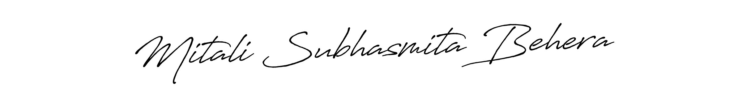 It looks lik you need a new signature style for name Mitali Subhasmita Behera. Design unique handwritten (Antro_Vectra_Bolder) signature with our free signature maker in just a few clicks. Mitali Subhasmita Behera signature style 7 images and pictures png