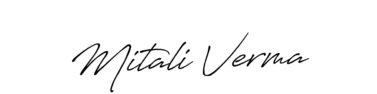 How to Draw Mitali Verma signature style? Antro_Vectra_Bolder is a latest design signature styles for name Mitali Verma. Mitali Verma signature style 7 images and pictures png