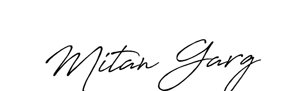 How to make Mitan Garg signature? Antro_Vectra_Bolder is a professional autograph style. Create handwritten signature for Mitan Garg name. Mitan Garg signature style 7 images and pictures png