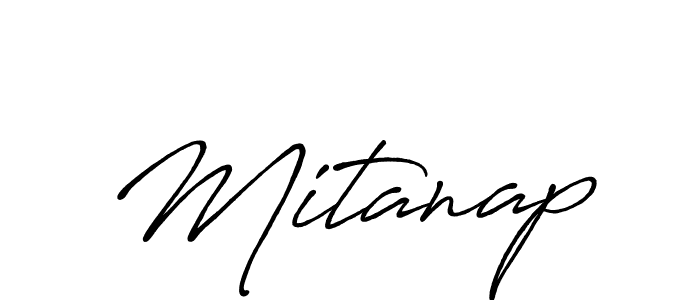 Design your own signature with our free online signature maker. With this signature software, you can create a handwritten (Antro_Vectra_Bolder) signature for name Mitanap. Mitanap signature style 7 images and pictures png