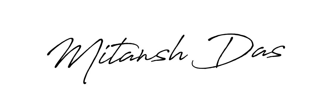 Create a beautiful signature design for name Mitansh Das. With this signature (Antro_Vectra_Bolder) fonts, you can make a handwritten signature for free. Mitansh Das signature style 7 images and pictures png