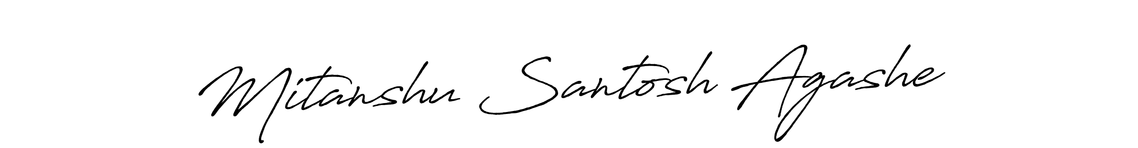 How to make Mitanshu Santosh Agashe signature? Antro_Vectra_Bolder is a professional autograph style. Create handwritten signature for Mitanshu Santosh Agashe name. Mitanshu Santosh Agashe signature style 7 images and pictures png