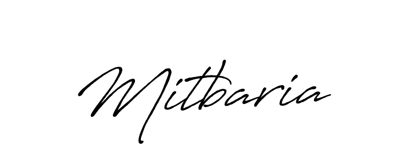 Design your own signature with our free online signature maker. With this signature software, you can create a handwritten (Antro_Vectra_Bolder) signature for name Mitbaria. Mitbaria signature style 7 images and pictures png