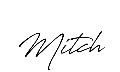 Mitch stylish signature style. Best Handwritten Sign (Antro_Vectra_Bolder) for my name. Handwritten Signature Collection Ideas for my name Mitch. Mitch signature style 7 images and pictures png