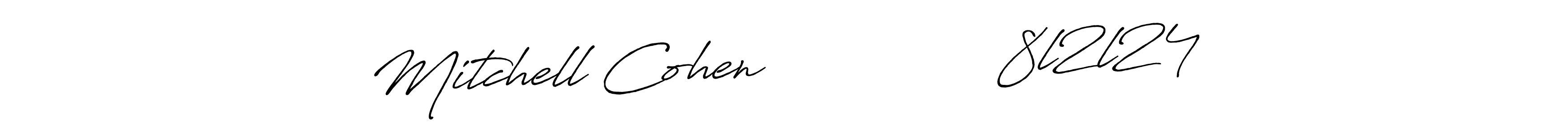 Design your own signature with our free online signature maker. With this signature software, you can create a handwritten (Antro_Vectra_Bolder) signature for name Mitchell Cohen               8l2l24. Mitchell Cohen               8l2l24 signature style 7 images and pictures png