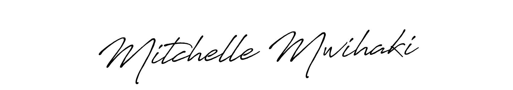 Also we have Mitchelle Mwihaki name is the best signature style. Create professional handwritten signature collection using Antro_Vectra_Bolder autograph style. Mitchelle Mwihaki signature style 7 images and pictures png