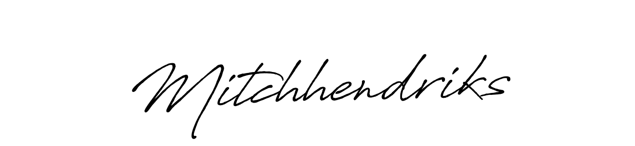 How to make Mitchhendriks signature? Antro_Vectra_Bolder is a professional autograph style. Create handwritten signature for Mitchhendriks name. Mitchhendriks signature style 7 images and pictures png