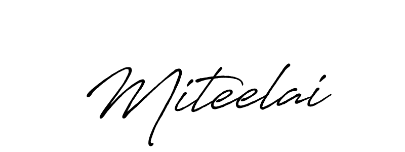 Make a beautiful signature design for name Miteelai. With this signature (Antro_Vectra_Bolder) style, you can create a handwritten signature for free. Miteelai signature style 7 images and pictures png