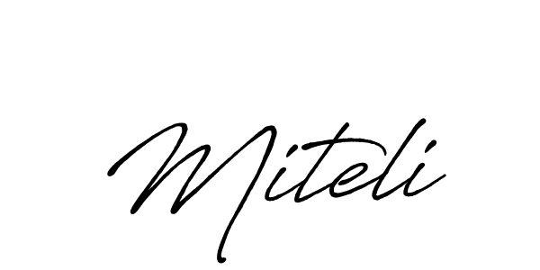 The best way (Antro_Vectra_Bolder) to make a short signature is to pick only two or three words in your name. The name Miteli include a total of six letters. For converting this name. Miteli signature style 7 images and pictures png