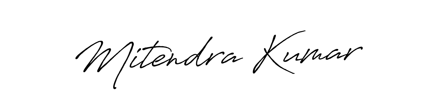 Also we have Mitendra Kumar name is the best signature style. Create professional handwritten signature collection using Antro_Vectra_Bolder autograph style. Mitendra Kumar signature style 7 images and pictures png